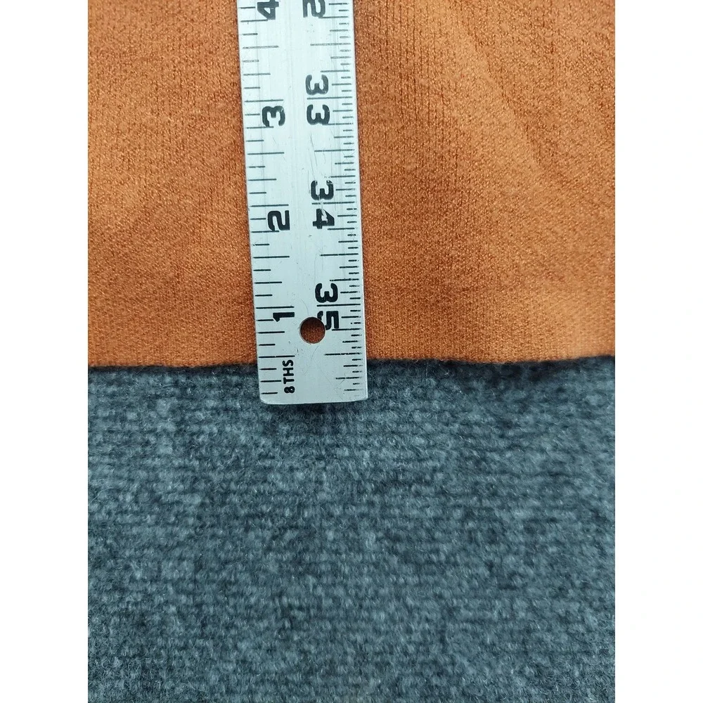 Torrid Cardigan Sweater womens 2X Orange Aztec Drawstring Long Hooded Pockets - Picture 7 of 11